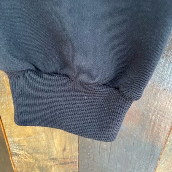 New with tags Puma Refined Elevated Logo Tape Sweatpants,black/puma white size L - Picture 4 of 9